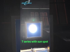 Panel de luz solar artificial con luz de dispersión de manchas solares reales Rayleigh