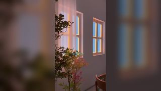 Tragaluz de ventana con cortinas motorizadas Solución realista de luz natural artificial