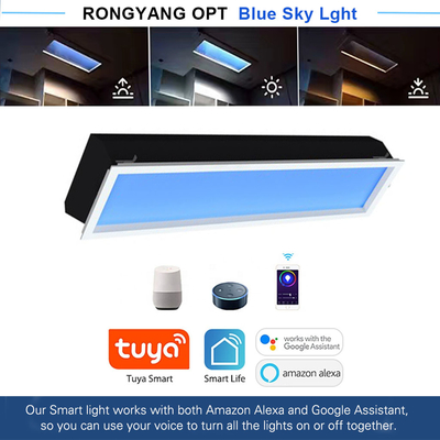 comprar Panel de techo de tragaluz LED artificial duradero 1200x300 100W 5500 lúmenes Fabricación en línea