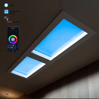 comprar Iluminación de claraboya falsa blanca de múltiples escenas empotrada 6500k 110VAC 8000lm Fabricación en línea