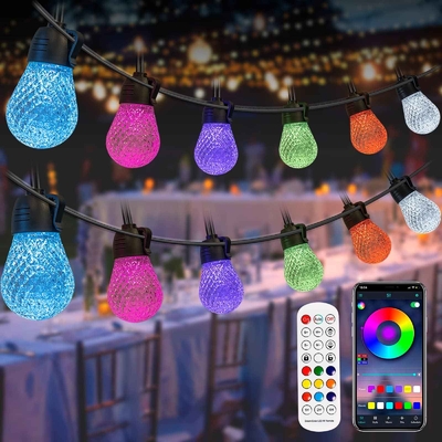 comprar Boda al aire libre RGB String Light 49FT Control remoto a prueba de agua Fabricación en línea