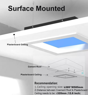 comprar Lámpara nocturna de panel plano de 75W para aplicaciones versátiles CCT 2100K-7500K Fabricación en línea