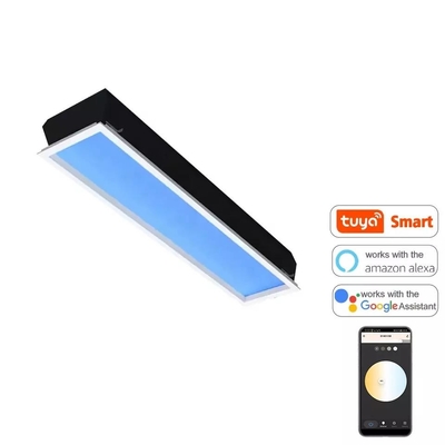 comprar Techo de panel de tragaluz LED montado en superficie 120x30 110V CCT Color de cielo azul Fabricación en línea