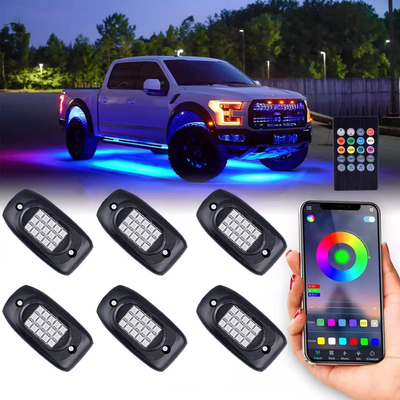 comprar Control inalámbrico de Bluetooth de luces de roca multicolor RGB impermeable IP68 Fabricación en línea
