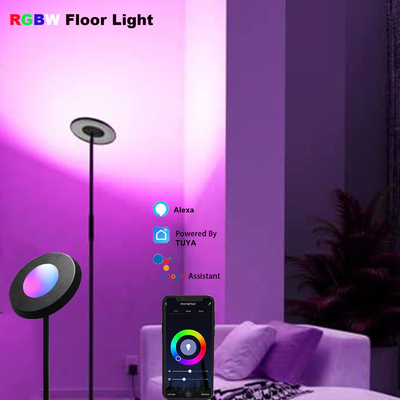 comprar Lámpara de pie de esquina CCT 2700K-5000K RGB Control de voz Alexa 24V regulable Fabricación en línea