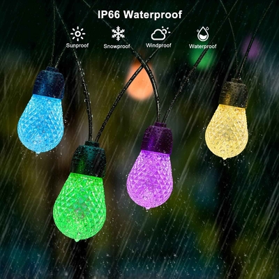 comprar IP65 Impermeable RGB String Light Exterior Inastillable 48FT Regulable Fabricación en línea
