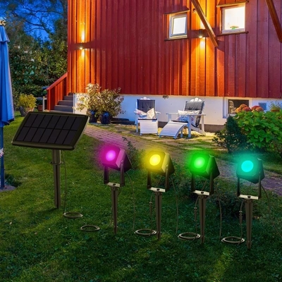 comprar Prenda impermeable al aire libre coloreada paisaje solar de los proyectores para el jardín del césped del patio Fabricación en línea