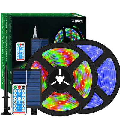 comprar Luz de tira solar impermeable autoadhesiva al aire libre 2835 SMD RGB CCT 2700K-6500K Fabricación en línea