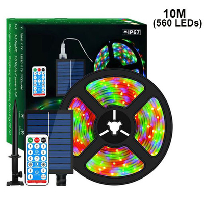 comprar Longitud a prueba de calor al aire libre de la luz de tira solar impermeable IP67 el 10M 2835 SMD Fabricación en línea