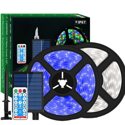 comprar Establo al aire libre 2835 SMD de las luces de tira LED solares regulables azules Fabricación en línea