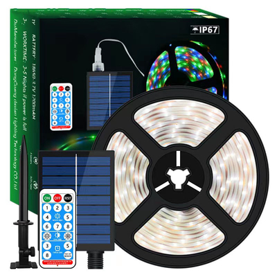 comprar Luces de tira al aire libre de la Navidad del jardín Solar CCT 3000K Longitud 5M Fabricación en línea