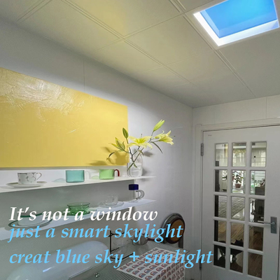 comprar El falso tragaluz libre ULTRAVIOLETA del LED artesona terapia artificial del cielo azul del ritmo circadiano de la luz del día Fabricación en línea