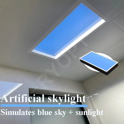 comprar El falso tragaluz de la luz del sol artificial artesona el cielo azul natural llevado del techo 50W Tuya Dimmable Fabricación en línea