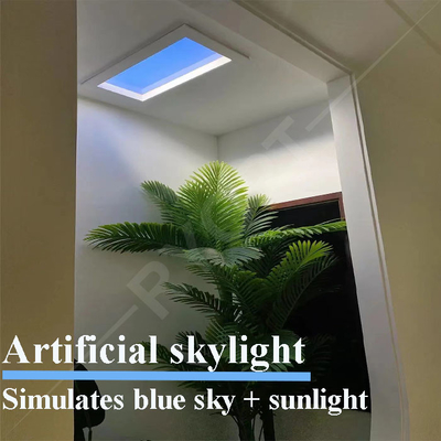 comprar 6060 llevó la falsa luz del día artificial falsa Tuya Smart del panel de techo del tragaluz Fabricación en línea