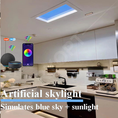 comprar Falsa puesta del sol artificial de la salida del sol de las nubes de la luz del día del tragaluz 600x600 del ritmo circadiano Fabricación en línea