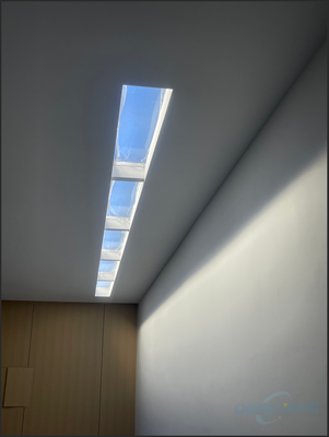 Comprar Luz de cielo artificial LED con tecnología de dispersión Rayleigh para alta IRC > 93 e instalación integrada Fabricación en línea