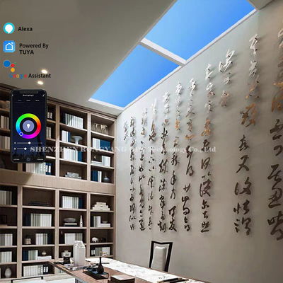 Regulable Tuya Virtual Skylight Panel de techo Práctica 1150x140 Escena múltiple