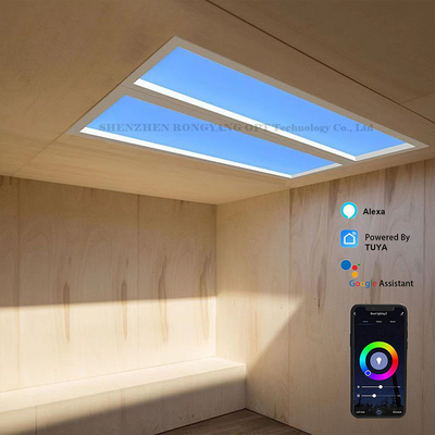 panel artificial virtual del tragaluz del LED 110VAC que oscurece 60x120 CCT 6500K 8000lm