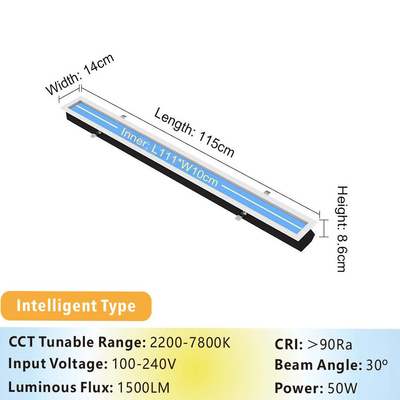 Luz de panel LED de 50W 86mm delgado 2000LM 100-240V L1150 XW 140 X H86mm