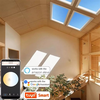 Lámpara de techo de claraboya con control WiFi y Bluetooth con altura de reserva de techo