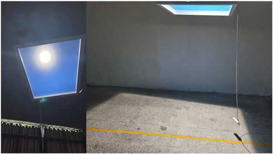 Smart Tuya Slim Proyecto de iluminación artificial LED Blue Sky Panel de luz solar de techo