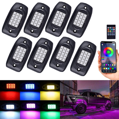 La roca del multicolor LED RGB enciende la prenda impermeable 12V IP68 con el modo de la música