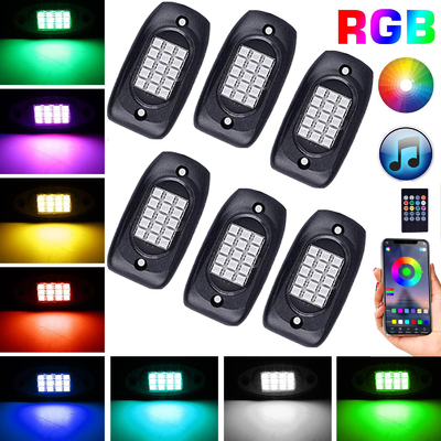 La roca teledirigida del LED RGB enciende el establo durable para la motocicleta