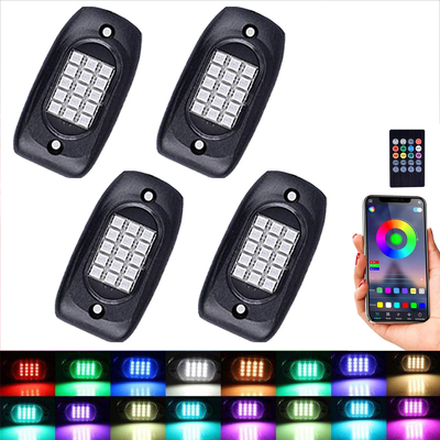La roca práctica del RGB del coche enciende el control de Bluetooth ángulo de iluminación de 120 grados