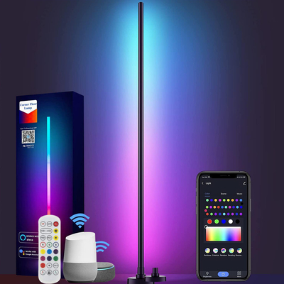 Nordic Modern RGB LED Lámpara de pie Interior Regulable WiFi Alexa Voice Control
