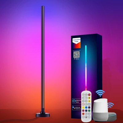 Lámpara de la esquina del CCT 2500K-6500K RGB, lámpara de pie de la esquina del cambio LED del color de Dimmable