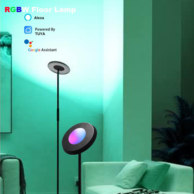 24W Interior LED RGB Lámpara de pie de esquina Tuya Alexa WiFi Control Sala de estar