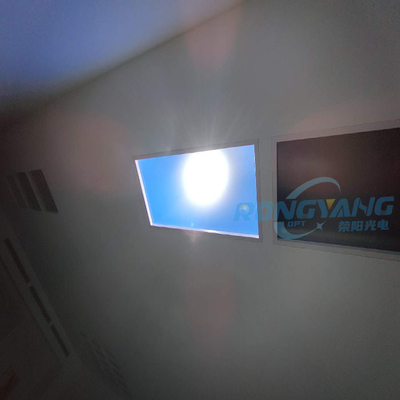 Regulable 600x1200 Panel de luz solar artificial Techo Tuya Control 90 grados