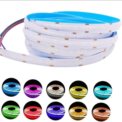 Artículo de la anchura 10m m de la tira 12V 15W LED de la MAZORCA del RGB del PWB de Digitaces 630LED/M