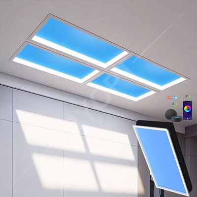 tragaluz artificial de la sol de la nube azul clara del panel de techo de 200w LED