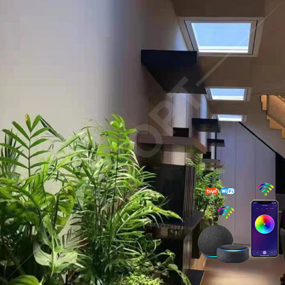 Escena multi artificial del tragaluz 2200K-7800K de la falsificación de Tuya LED de la ventana del tragaluz para el hogar