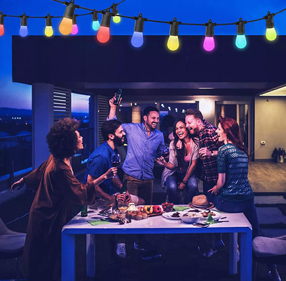 2700K Christmas RGB String Light Control de voz Estable Práctico