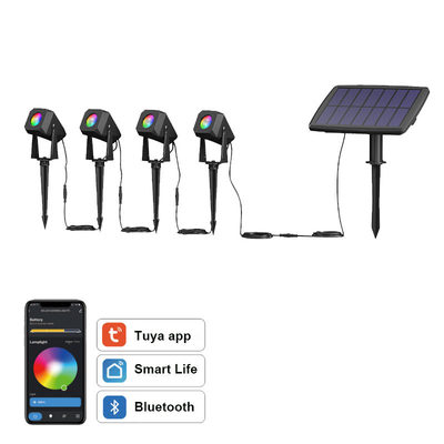 Los proyectores solares del césped a prueba de calor al aire libre, luces cambiantes del paisaje del color 2700K