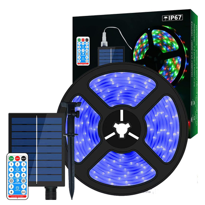 Tira de luz solar práctica ROHS para exteriores 2835 SMD Control remoto