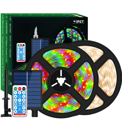 Luces de tira solares prácticas de la escena multi LED, tira impermeable interior del RGB LED