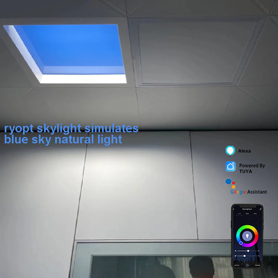 Control natural plano superficial de Tuya de la luz del sol de las luces del panel del soporte 100W LED