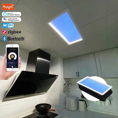 Iluminación nocturna de panel plano LED montada en el techo con soporte de Dali y montada de manera