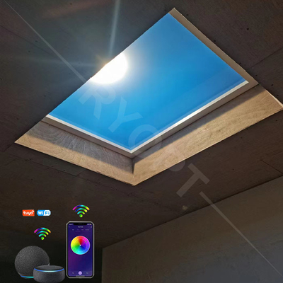 lámpara azul clara montada superficial del cielo del panel de 60*60 300W LED para el hogar