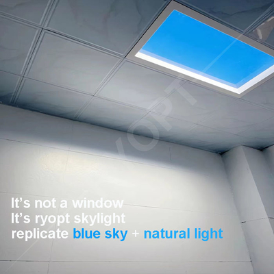 Panel de claraboya LED de brillo ajustable Temperatura de color 2100-7500K Panel con fácil instalación y larga vida útil