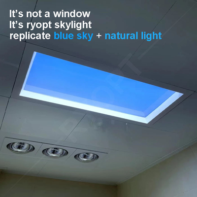 el cuadrado delgado 2x2 llevó la luz de cielo azul artificial de luz del día del panel de techo del cielo 220V Dali 1V-10V