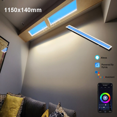 3.6A Panel LED de claraboya artificial actual con Tuya WiFi BT Control Panel LED de claraboya falso