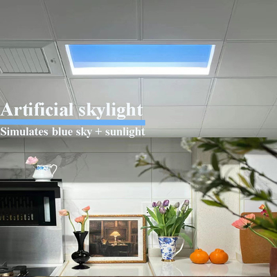 El falso tragaluz de la luz del día artificial artesona el techo 100W ahuecó Dimmable montado