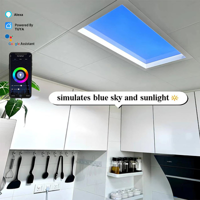 Paneles de claraboyas LED de 18 kg con amplia cobertura de luz en aleación de aluminio