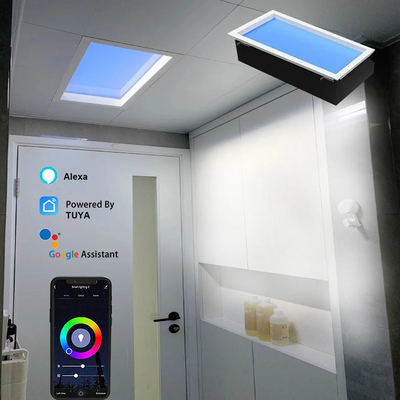 Panel de claraboya LED de 7 días con flujo luminoso de 5000LM y temperatura de color de 2100-7000K