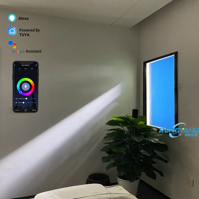 Panel de luz de ventana LED falsa Luz solar artificial 2200K-7800K Cambio de temperatura de color