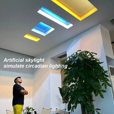 Smart Dimmable 300x600 Luz artificial para el cielo, sin parpadeo Luz falsa del tragaluz